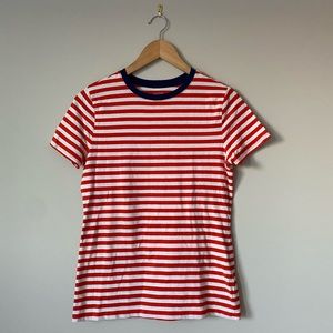 Stretch cotton nautical summer tee